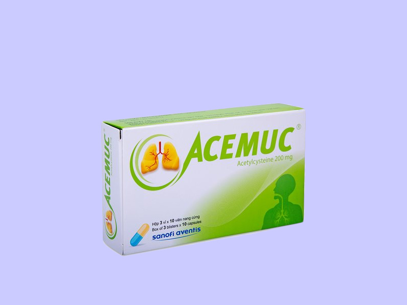 Acemuc 200mg dạng viên nang cứng